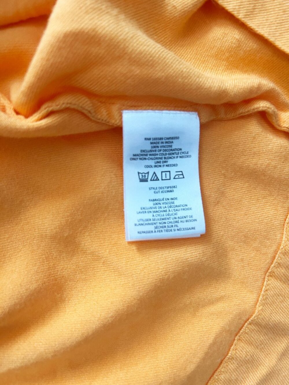 Joie Crochet Detail Yellow Orange Vale Sleeveless Midi Dress Boho Size 4 - Picture 12 of 12